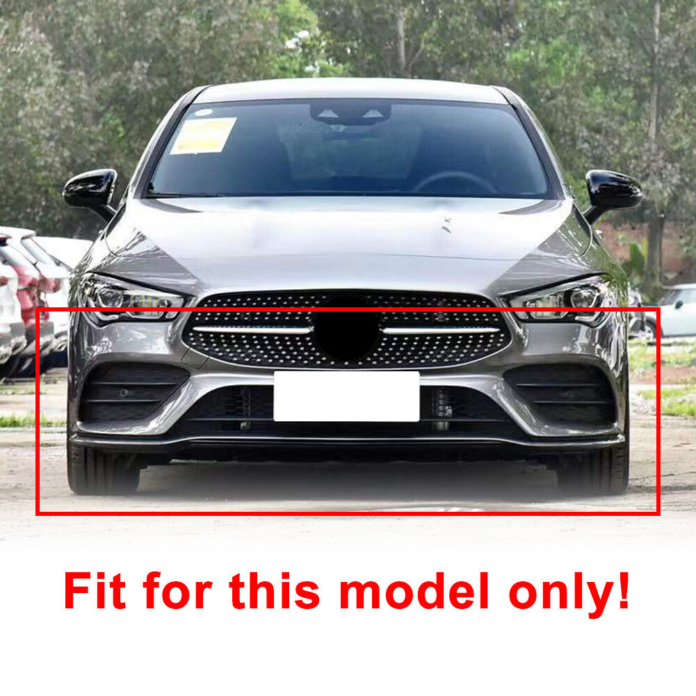 Car Front Bumper Lip Splitter Spoiler ABS Fit for Mercedes-Benz CLA C118 2020+