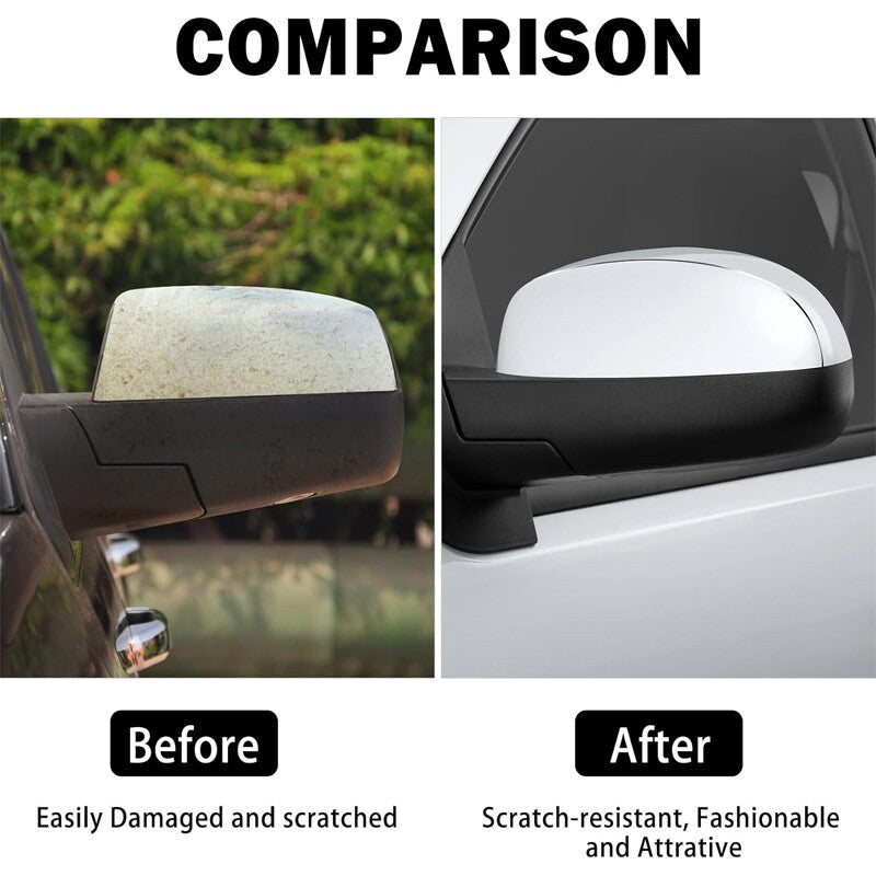 2PC Chrome Mirror Cover Caps For Silverado Tahoe Suburban for GMC for Sierra for Yukon 07-14