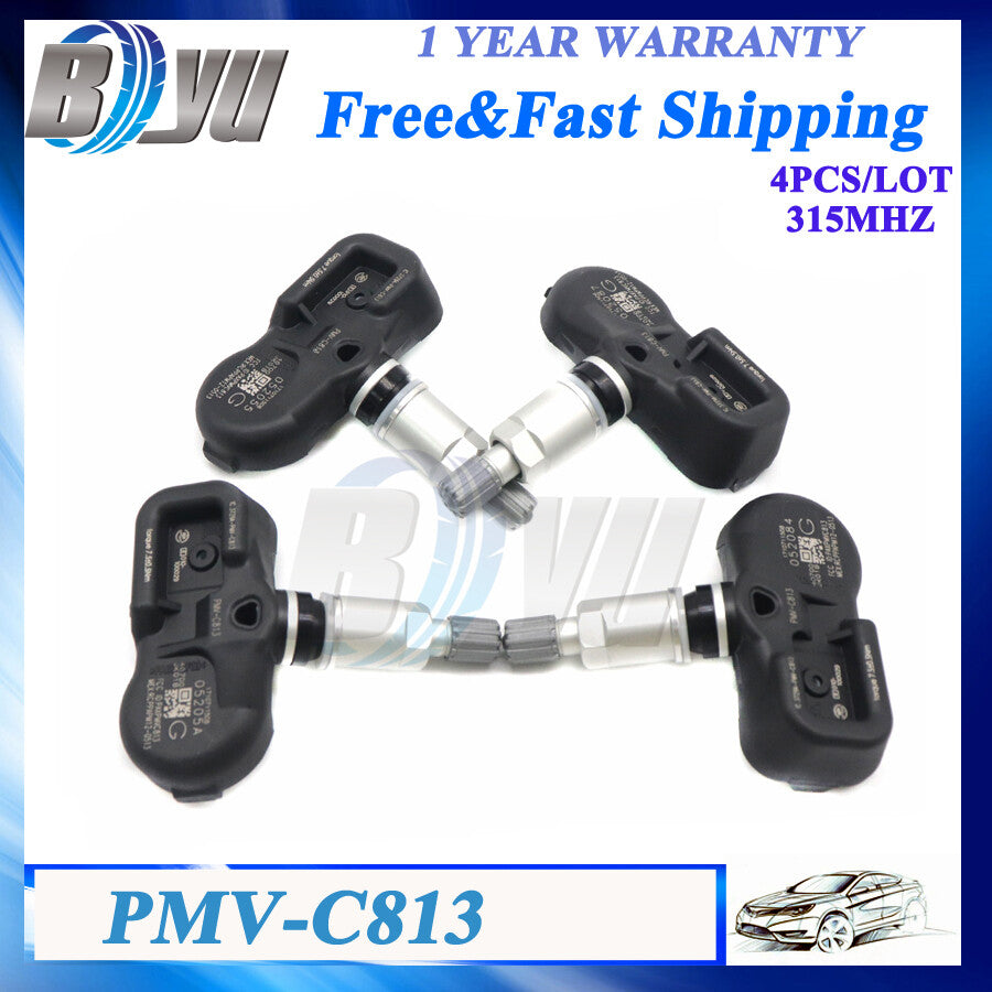 4X TIRE PRESSURE MONITOR SENSOR TPMS PMV-C813 for Nissan for Infiniti 40700-JK01B
