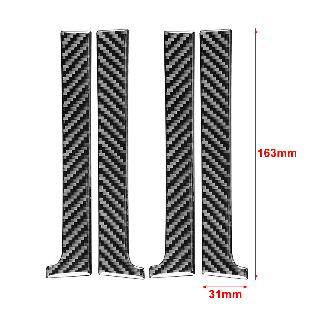 4 Pcs Carbon Fiber Interior Door Handle Panel Cover Trim for Toyota Tundra 14-21