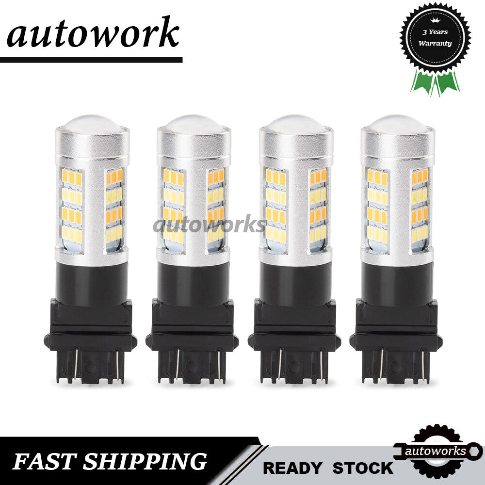 4PCS 3157 Turn Signal Parking Light Bulbs Fits for Ford for Mustang 01-20 GT 5.0L