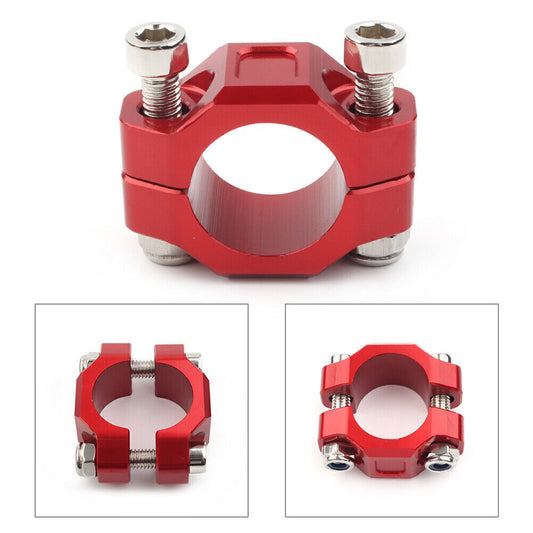 1x CNC Rotating Bar Clamp For Brake Clutch Perch 22mm 7/8 Handlebar Red