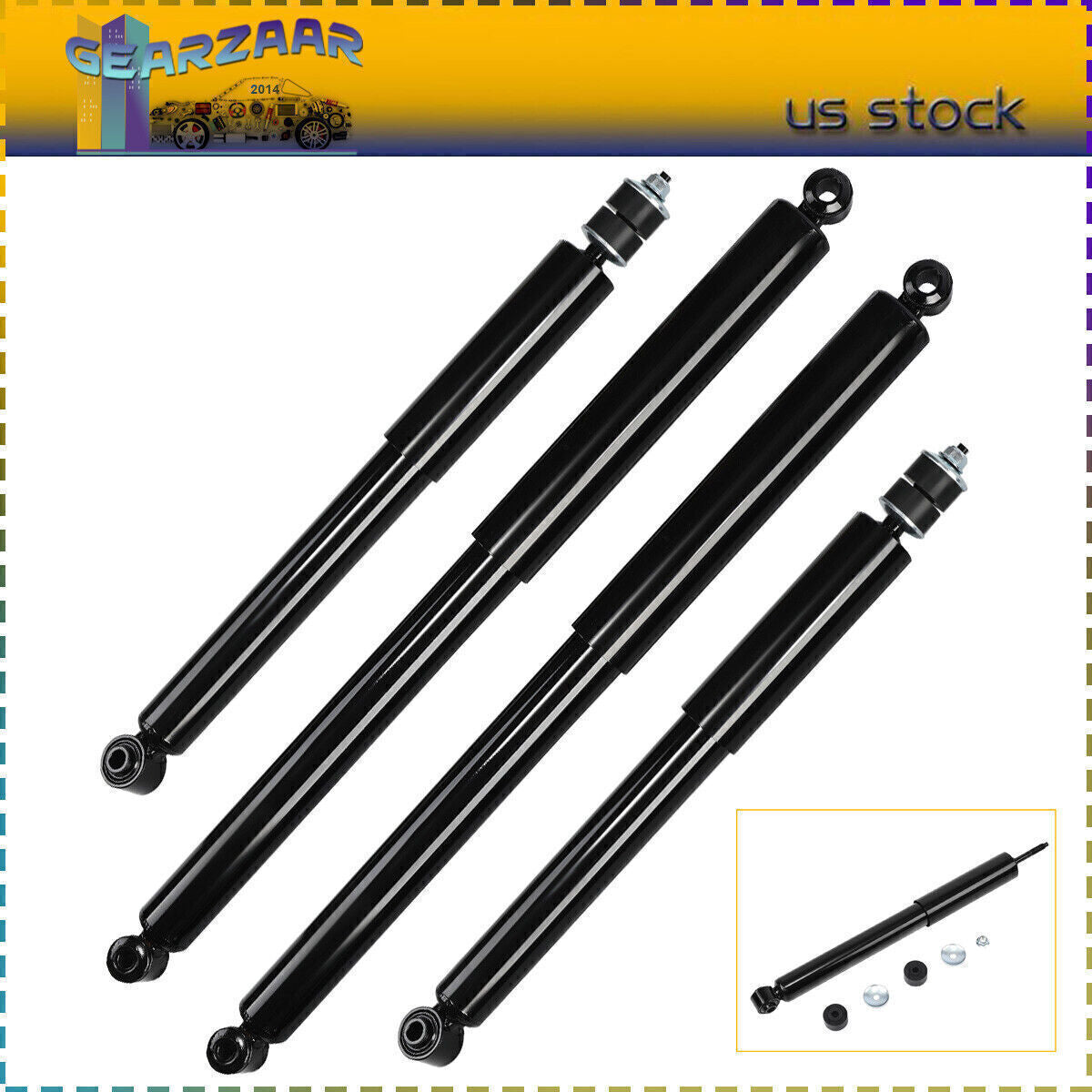 4x Front Rear Shock Absorbers Assembly Kit for Ford F250 F350 Super Duty 4WD