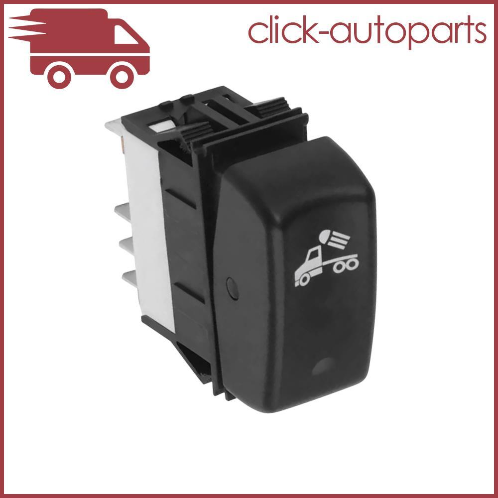 Rear Headlight Switch Rocker Switch Button P27-1040-11 for Kenworth Trunk Black