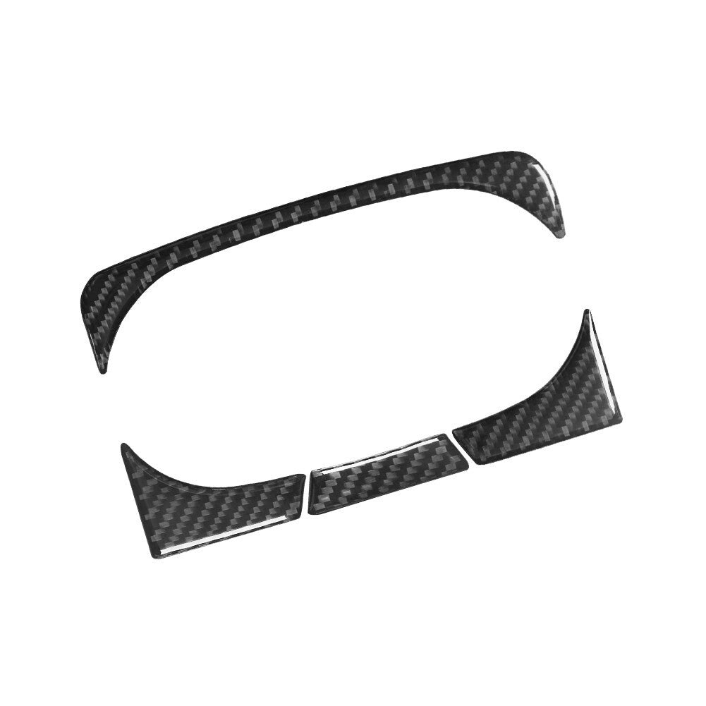 Carbon Fiber Rear Armrest Cup Holder Trim for Land Rover Discovery Sport 2015-19