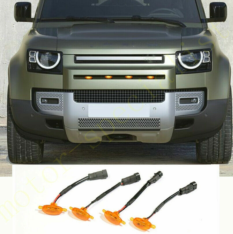 for Land Rover for Defender 2020-2024 Yellow Style Grill LED Marker Light Kit