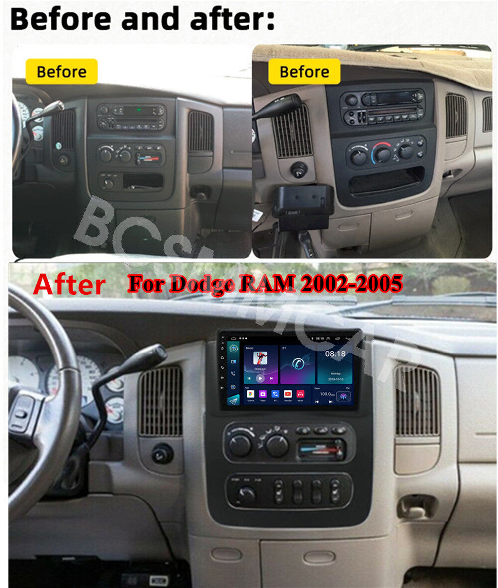9 Fit For 2002-2005 for Dodge for Ram 1500 2500 3500 Car Radio Stereo GPS Wifi 2+32G