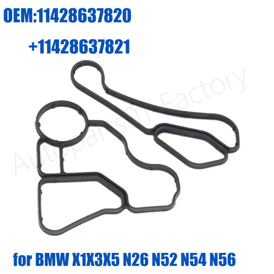 for BMW E60 E90 E91 325i Z4 Engine Oil Filter  Cooler Housing Gasket Seal KIT 2