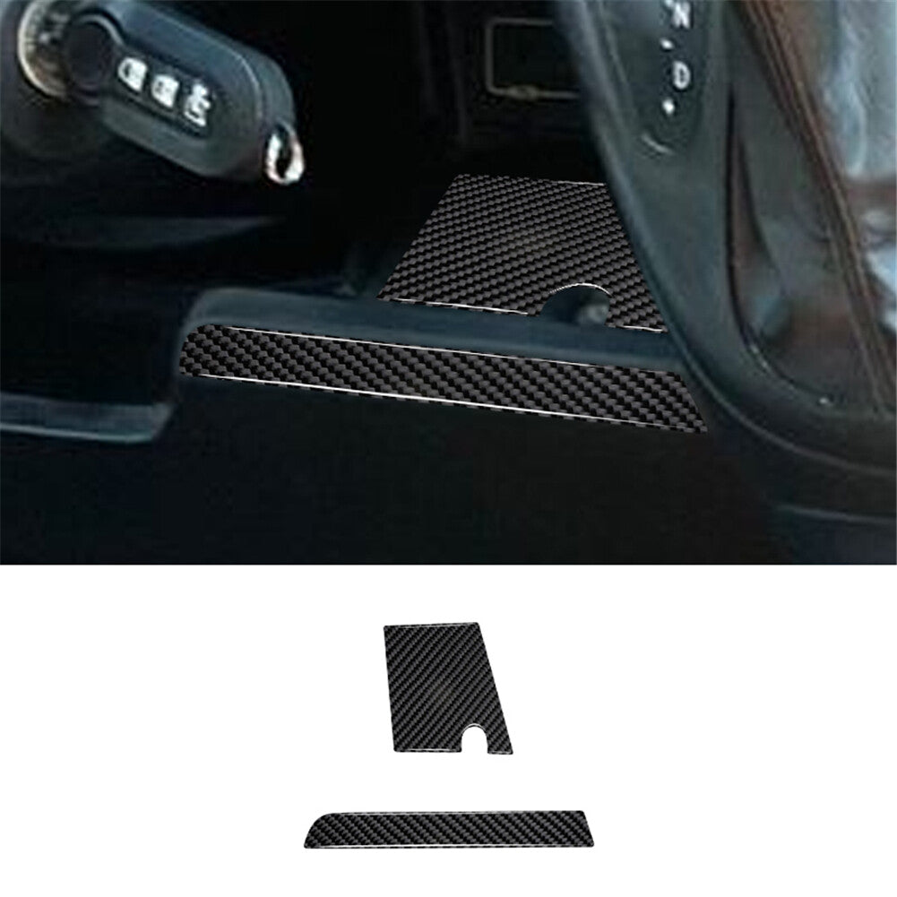 2X Carbon Fiber Right Of Steering Wheel Cover Trim for RAM Promaster 2014-2021