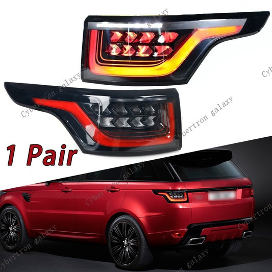 LED taillights for Range Rover Sport 2014 - 2017 upgraded version, 2018 taillights (old to new).