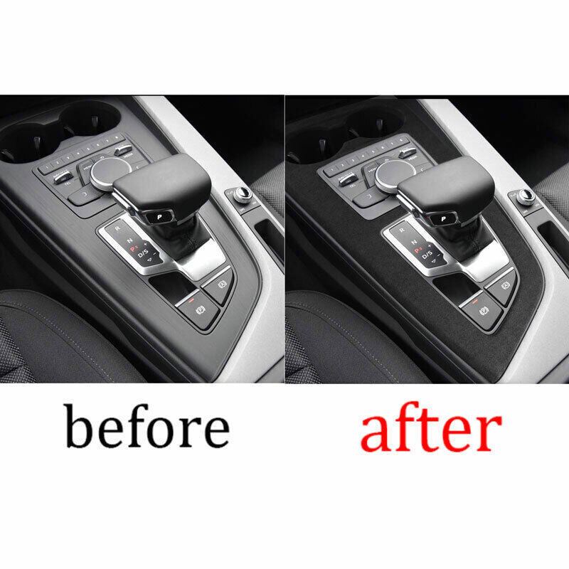 for Audi A4 A5 2017-2019 Black Alcantara Middle Console Gear Shift Cover Trim 1P