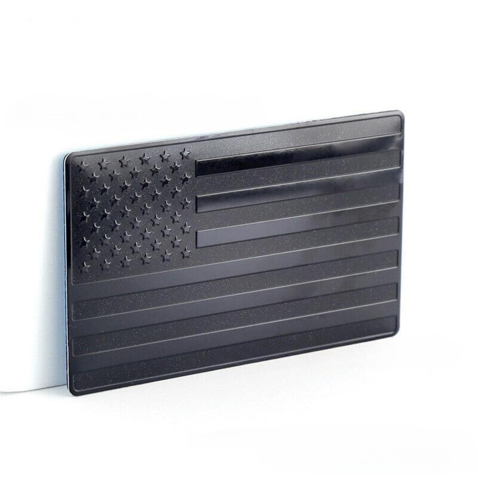 2Alloy Black Flag Sticker Car Emblem Badge Motorcycle Stickers Accessories