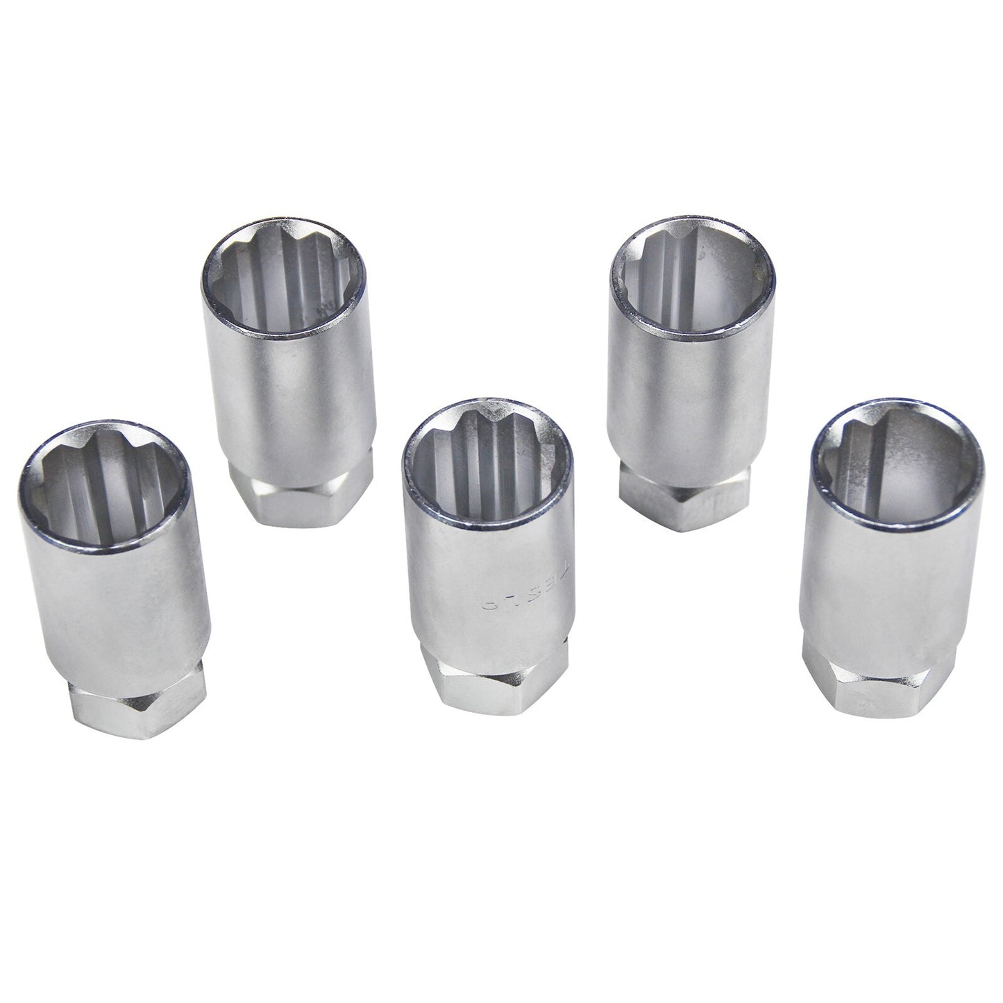5-Piece Wheel Lock Nut Key Removal Kit with Key Removal Sleeve for Tesla XS 3