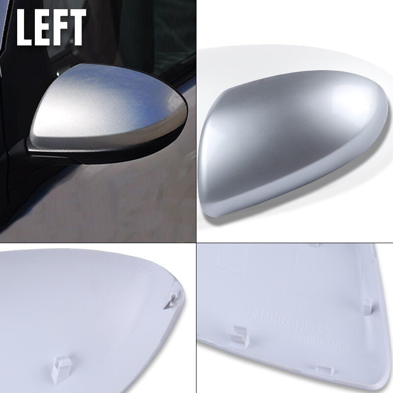 Front Left+Right Side Rearview Mirror Cover Cap No Signal for Mazda 3 2010-2013