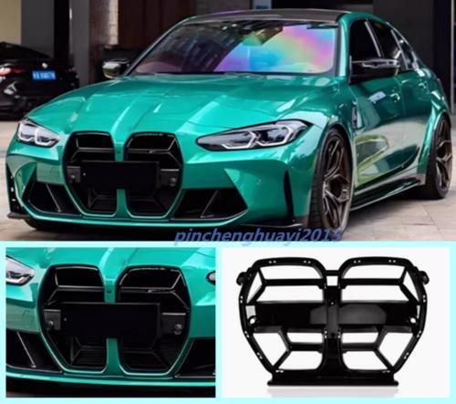 Front kidney grille ABS for BMW M3 G80 M4 G82 G83 2021-23 CSL style gloss black