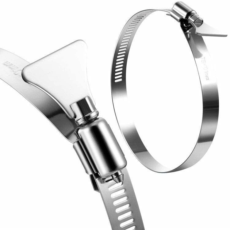Adjustable hose clamp, thumb screw, tube clamp, key clamp for dust removal hoses