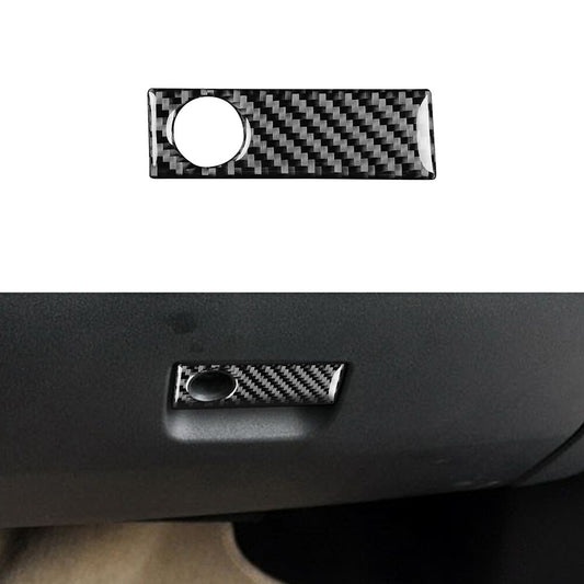 Carbon Fiber Copilot Storage Box Handle Cover Trim for Mazda MX-5 Miata 2009-15
