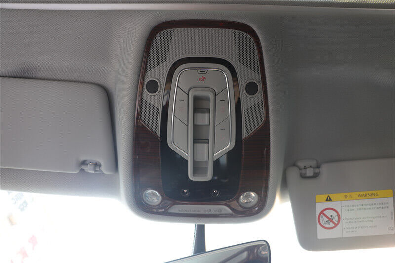 Inner Front Reading Lamp Frame Cover Trim 2PCS for Audi A4L 2017-2019 Red Wood
