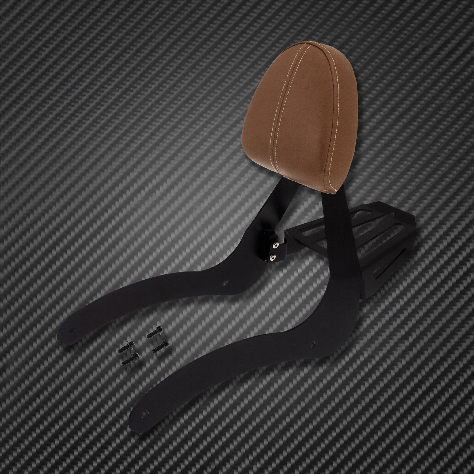 Brown Passenger Backrest Sissy Bar Rack Mounting Fit For Indian Scout 2015-2020