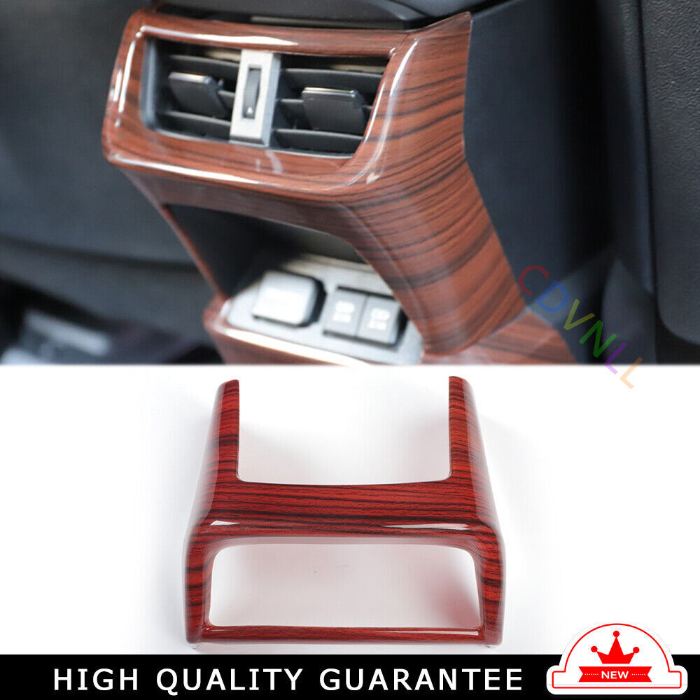 Car Inner Rear Air Outlet Vent Frame Trim 1 Fit for Lexus for ES 2015-2017 Red Wood