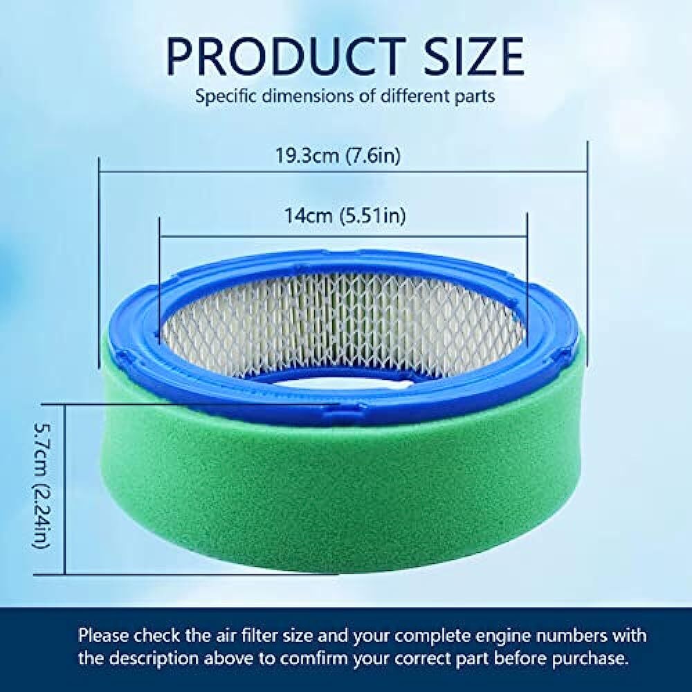 394018 Air Filter For Briggs  Stratton 392642 394018S 271271 272490 5050H