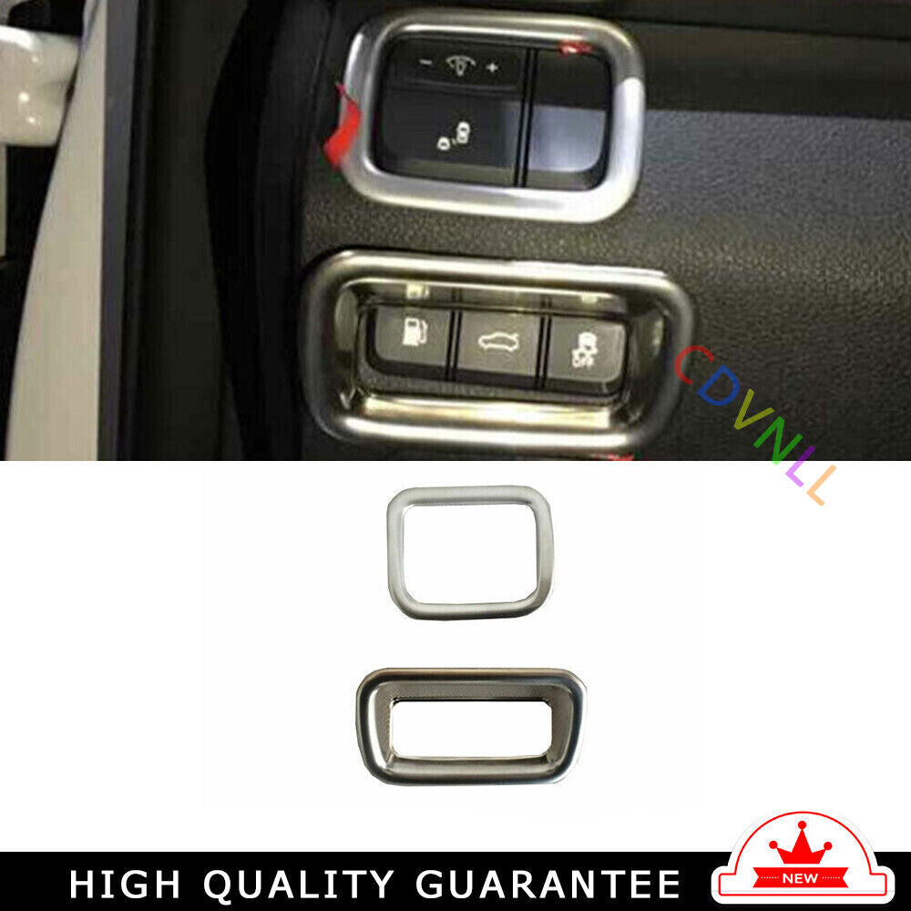 Inner Headlight Button Frame Cover Trim for Kia K5 Optima 2016-2020 Matte Silver