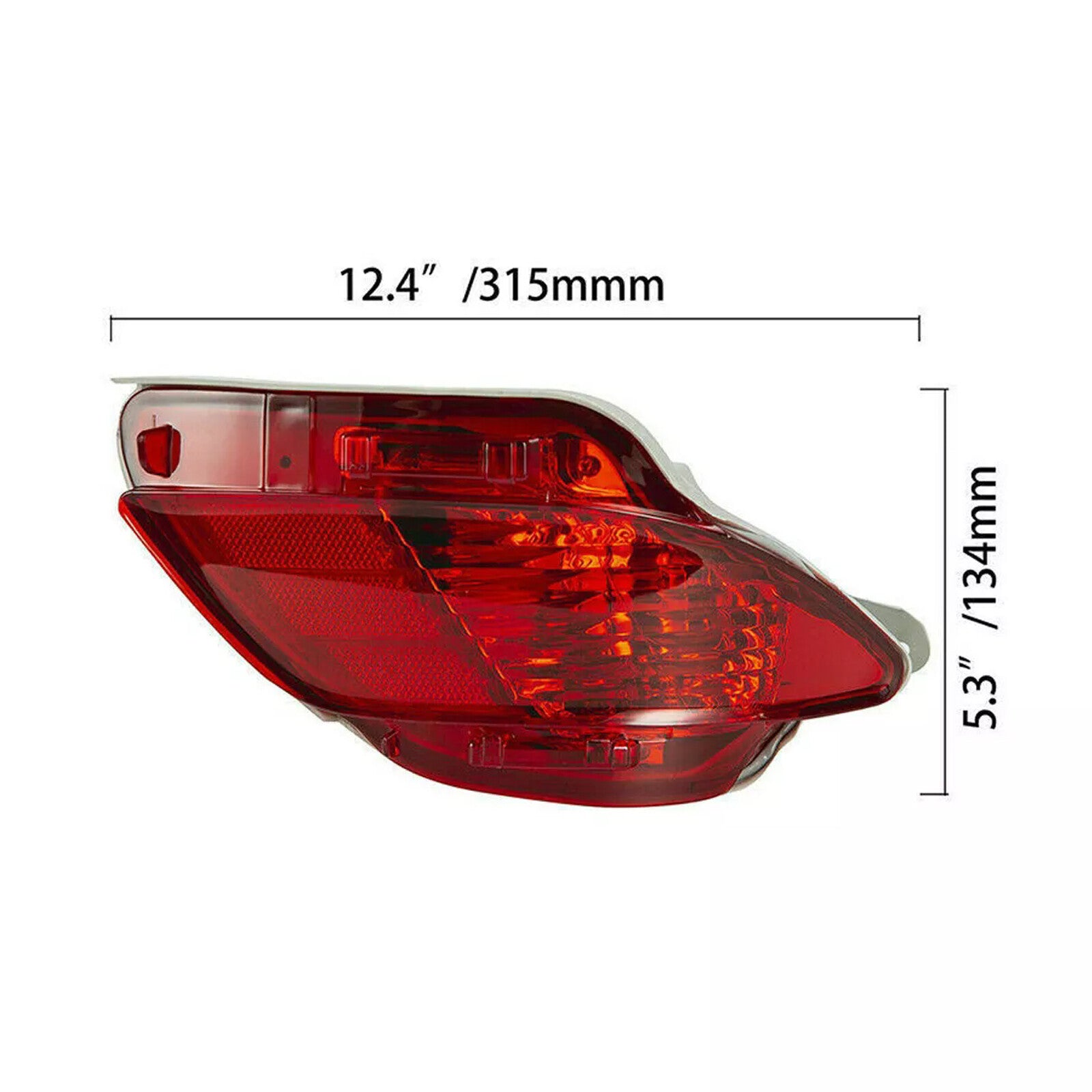 The right rear bumper light/brake light is applicable to for Lexus RX270, RX350, and RX450H models from 2010 to 2015.