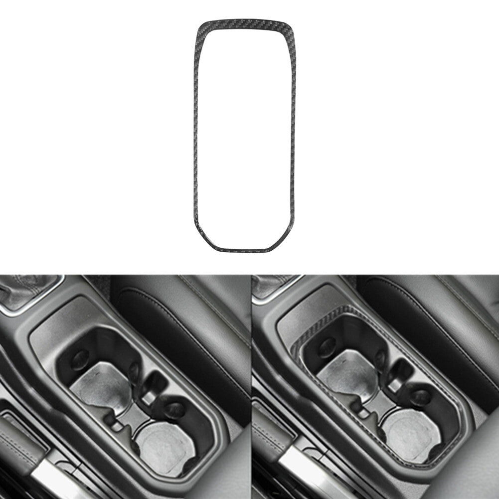 Carbon Fiber Center Cup Holder Frame for Jeep for Wrangler JL 2018+ Gladiator 2020+