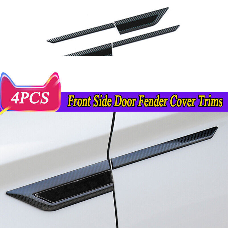 4X Carbon Fiber Look Front Side Door Fender Cover Trim for Nissan Altima 19-2024
