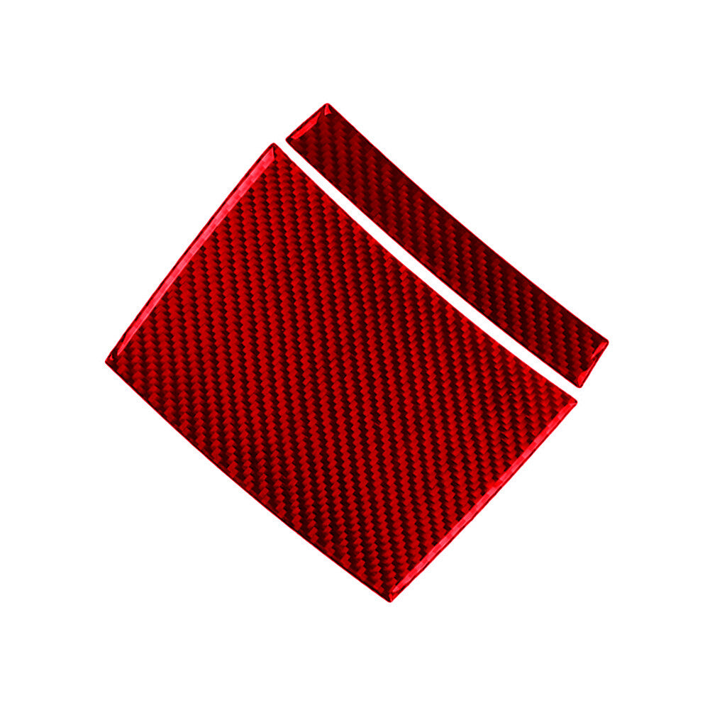 Red Carbon Fiber Rear Control Panel Trim for BMW X3 2004-2010