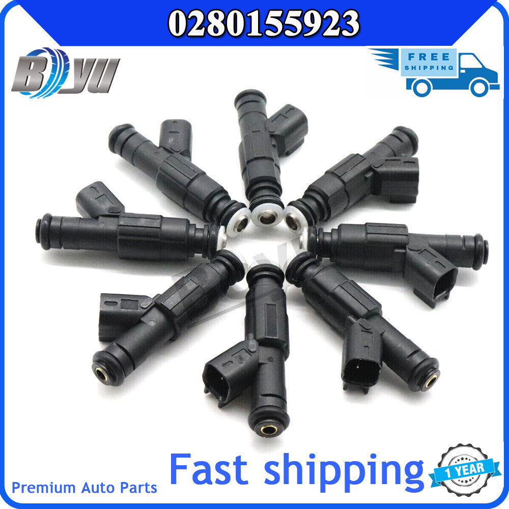 8-piece fuel injector kit for 1999-2004 for Jeep TJ for Wrangler and Cherokee 4.0L. 0280155923