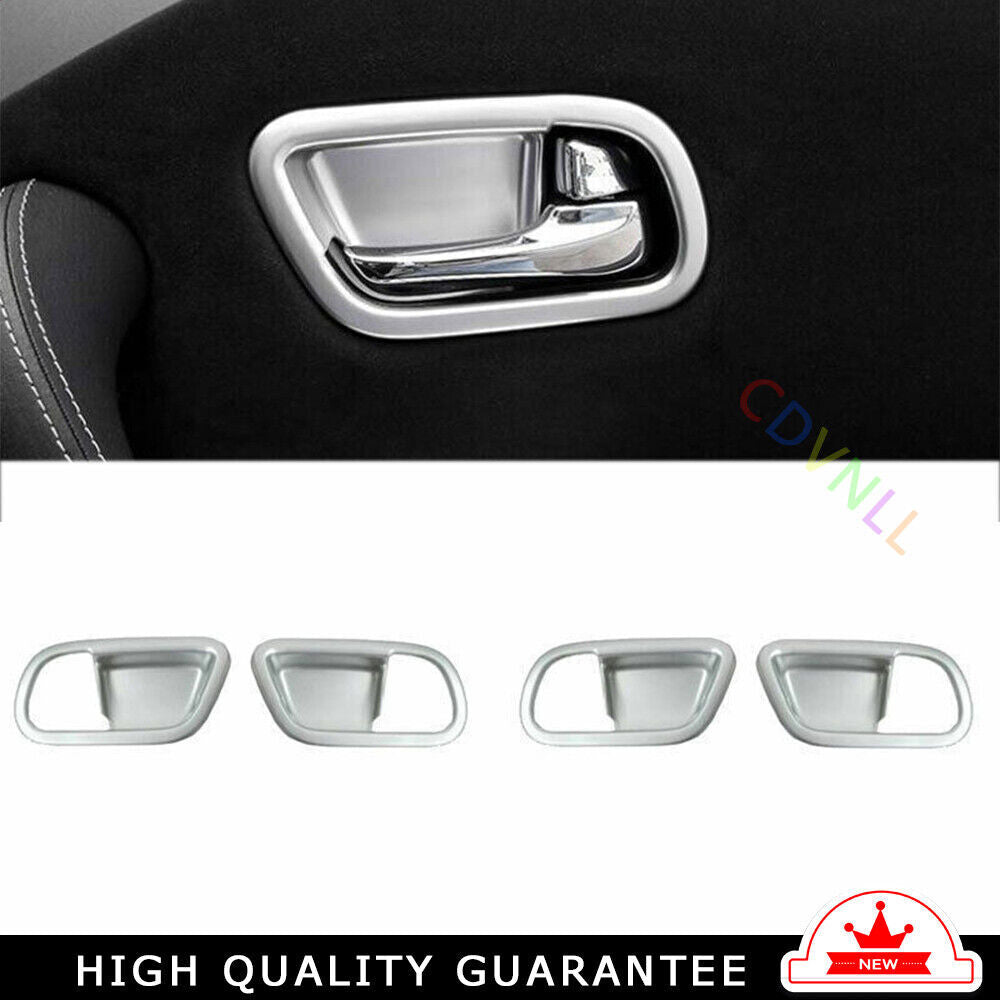 Inner Door Handle Bowl Cover Trim Fit for Nissan Armada Y62 2017-20 Matte Silver