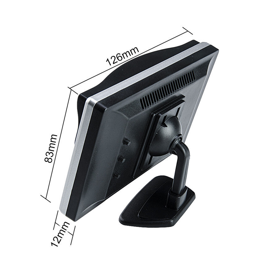 5in Car Parking Assistance Monitor For Rear View Reverse Camera LCD HD Display