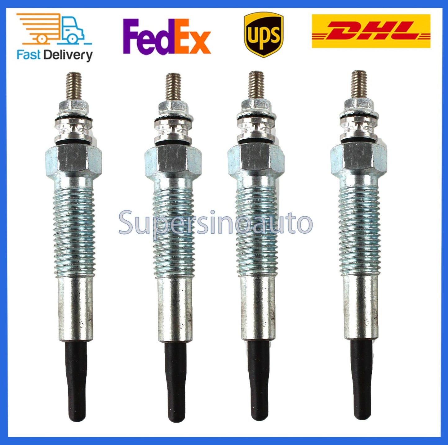Glow Plug Set 4900224 For A2300 Engine for Nissan G10 N16 2000-14 1.5L New