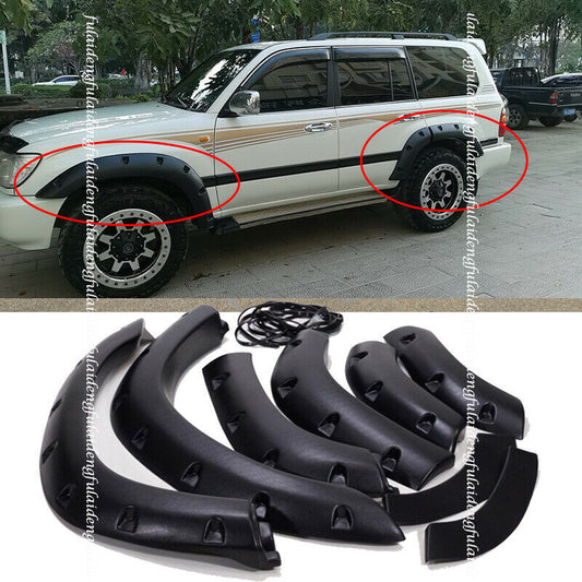 6x for Toyota for Land Cruiser LC/FJ100 1998-07 Fender Flares Wheel Arches Wide body