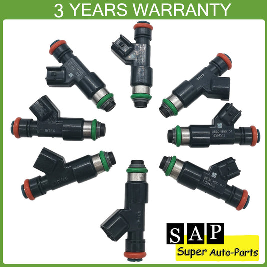 8pcs Fuel Injector 12594512 for Chevrolet Silverado Tahoe for GMC for Sierra for Yukon 07-09