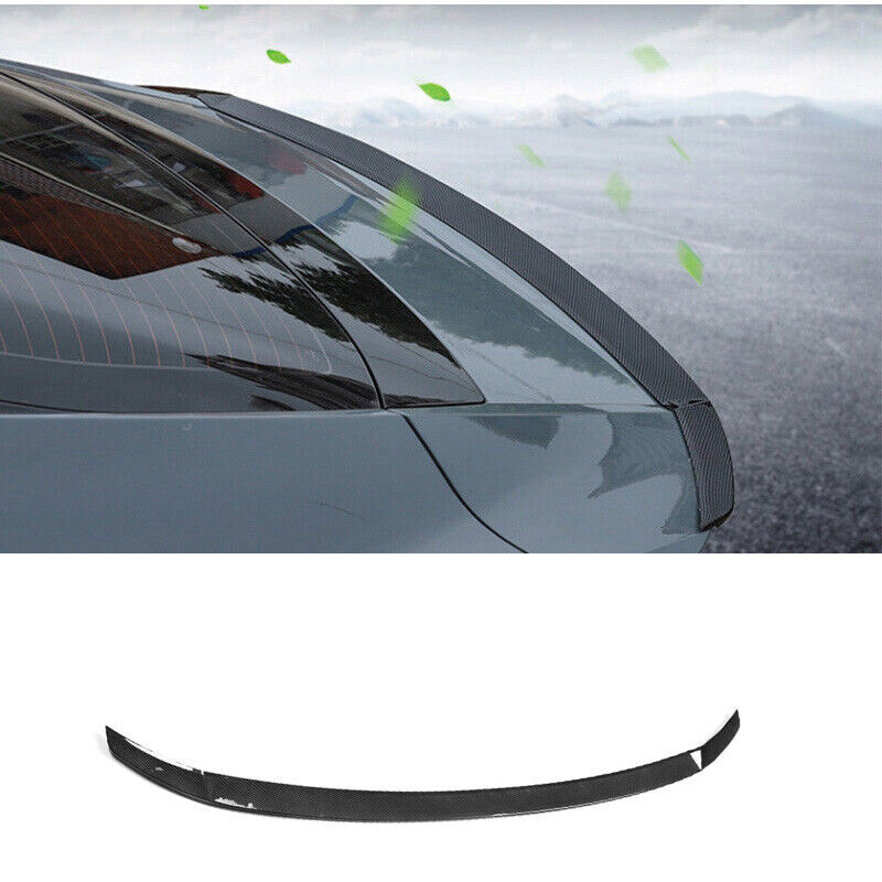 for Hyundai for Elantra 2021-2023 Style Carbon Fiber Spoiler Tail Trunk Lip Wing Bar