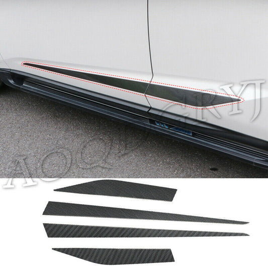 for Lexus NX200T/300H 2015-2021 Carbon Fiber Door Body Side Molding Line Cover