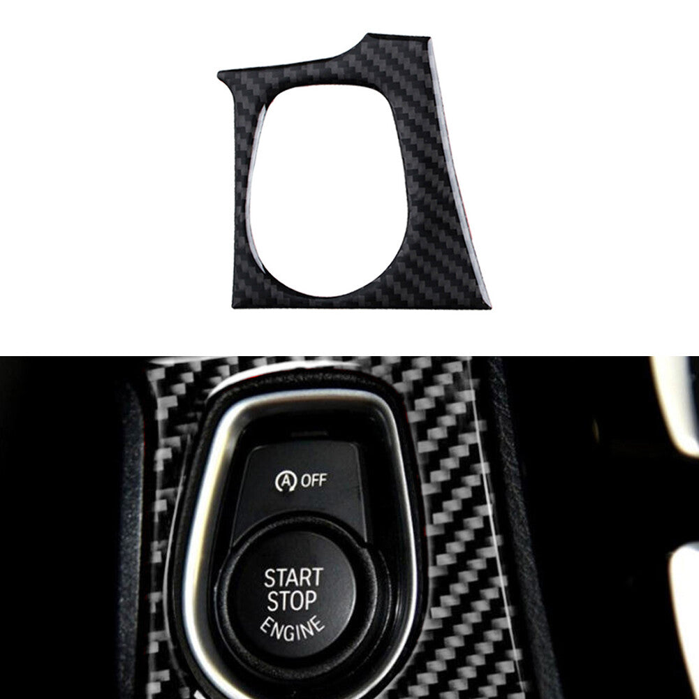 Carbon Fiber Interior Ignition Frame Trim Cover for Bmw 3series F30 2013-2019