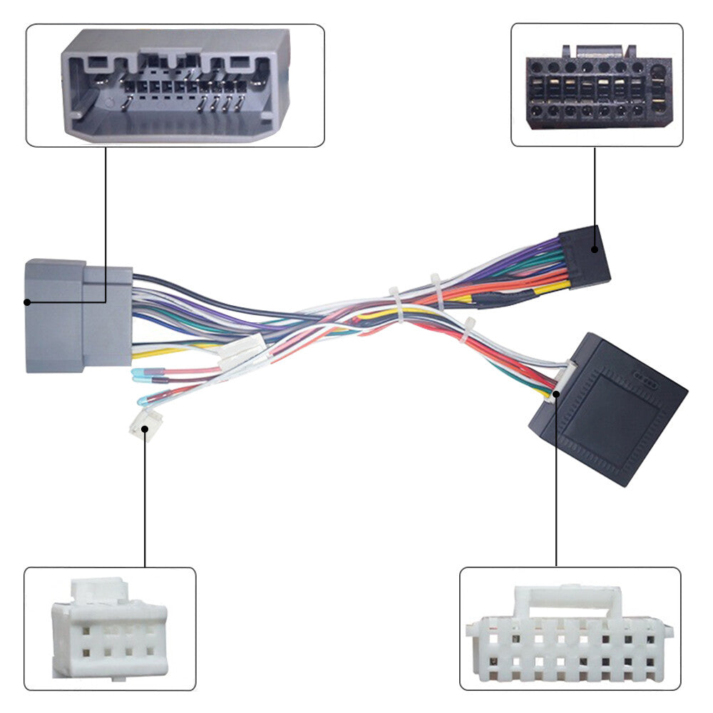 New Front 16 Pin Wiring Harness Connector Black Fits for Jeep Compass MK49 2010-2016