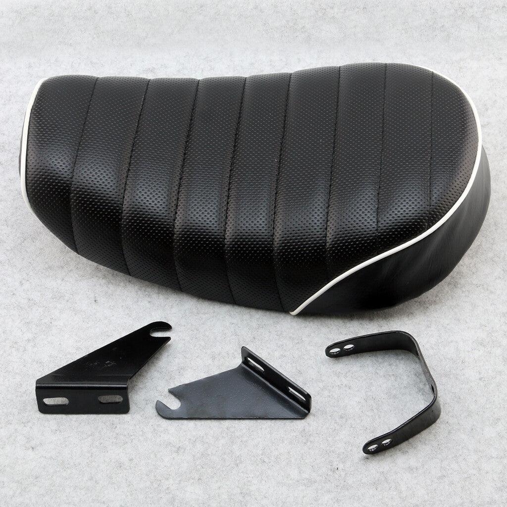Black with white border Leather for Seat for Honda Monkey Bike for Mini Trail 50cc Bike
