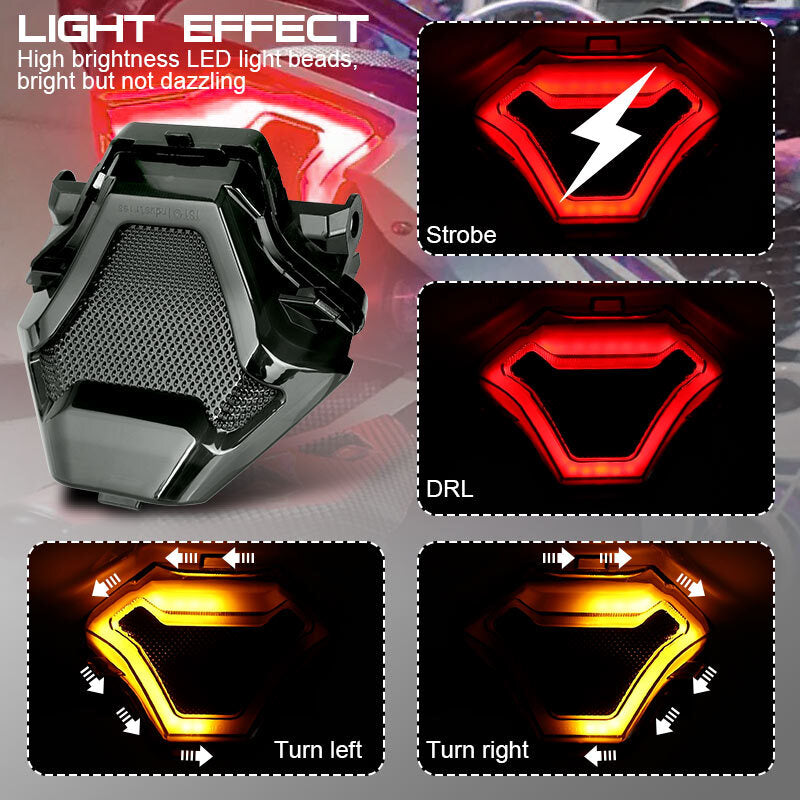 Integrated LED Tail Light Turn Signal Brake for YAMAHA YZF R3 R25 MT03 MT07 MT25