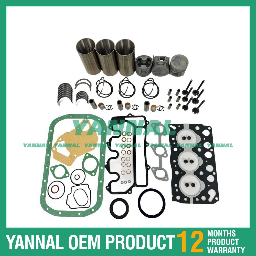 Engine overhaul and rebuild kit with washer bearing valve for Isuzu 3LA1 trucks