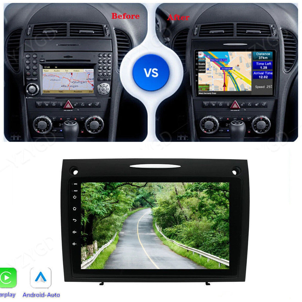 9 Android 14 Carplay for Mercedes for Benz SLK-Class 2004-2010 Car Stereo Radio GPS