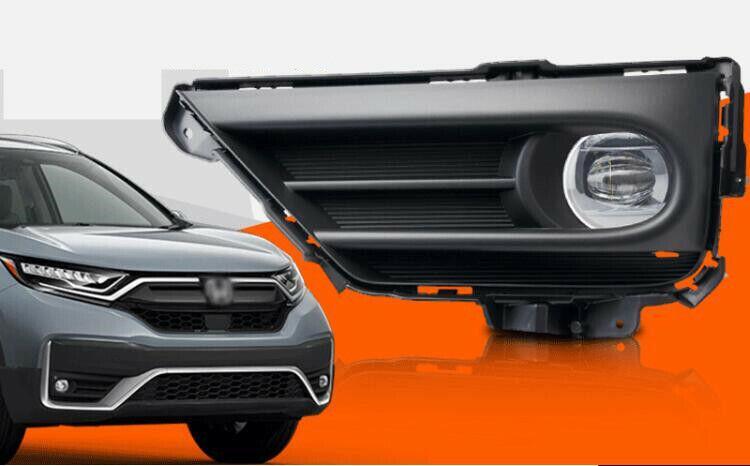 For 2020-2021 for Honda CR-V CRV SUV Bumper LED Fog Light Lamp Chrome +Bezel+Harness