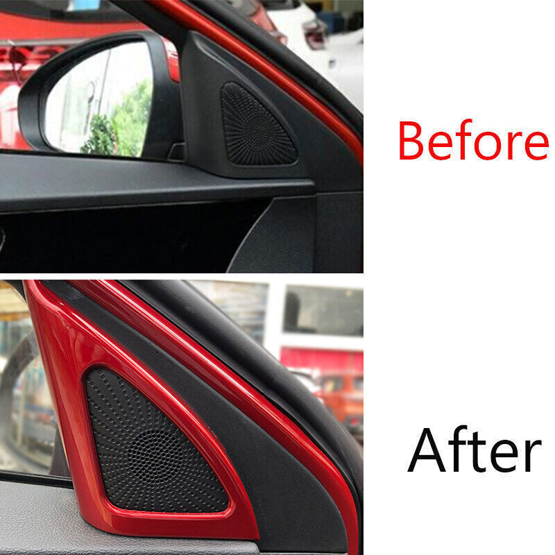 Car Inner A Post Speaker Frame Cover Trim for Kia K3 Forte 2019-2022 Bright Red