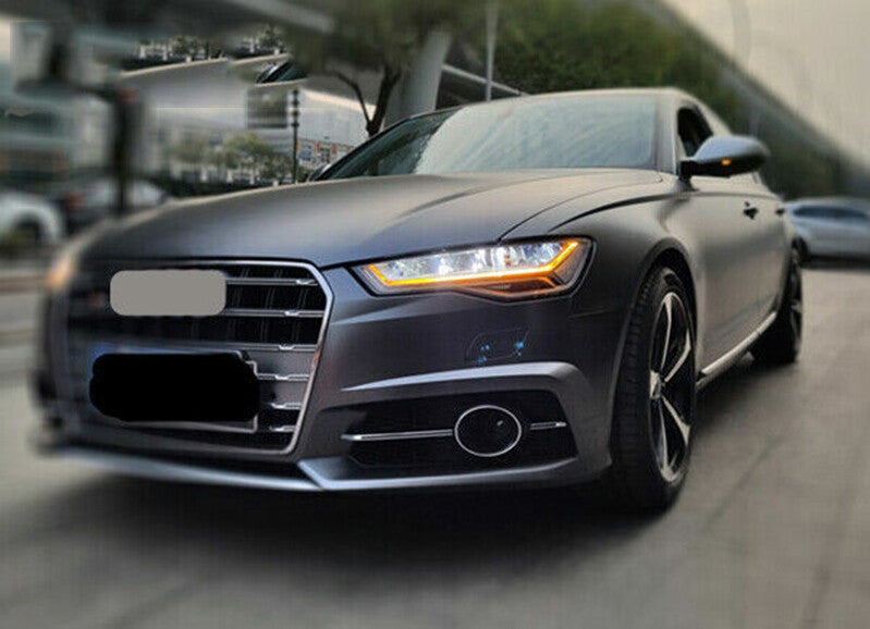 for Audi A6 S6 S-Line 2016-18 Fog Light Grille Daytime Running Light Grill Decor