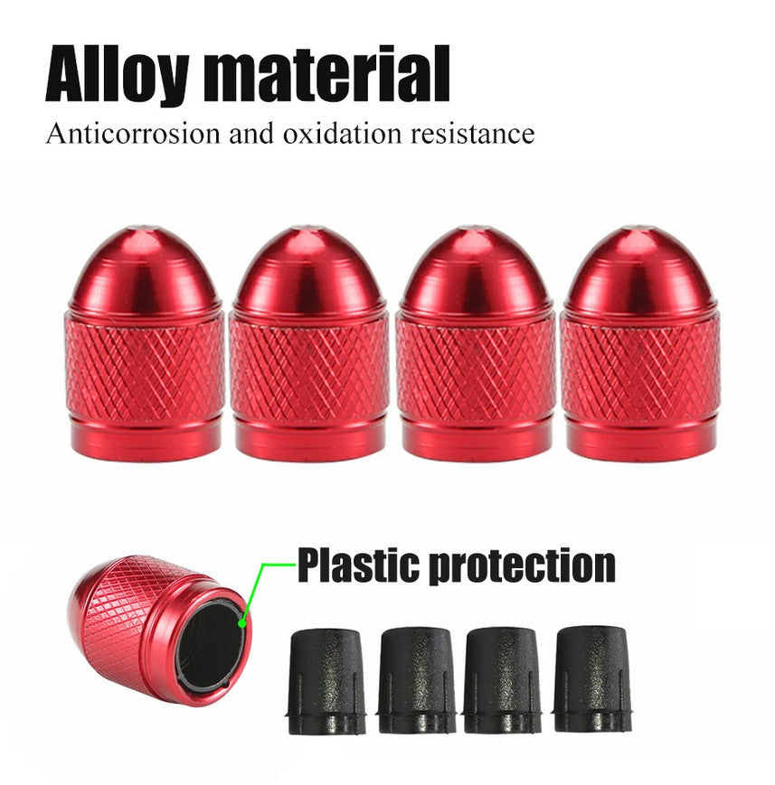 4. Car tire valve cover rod air dust cover Neo chrome bomb suitable for Alfa Romeo