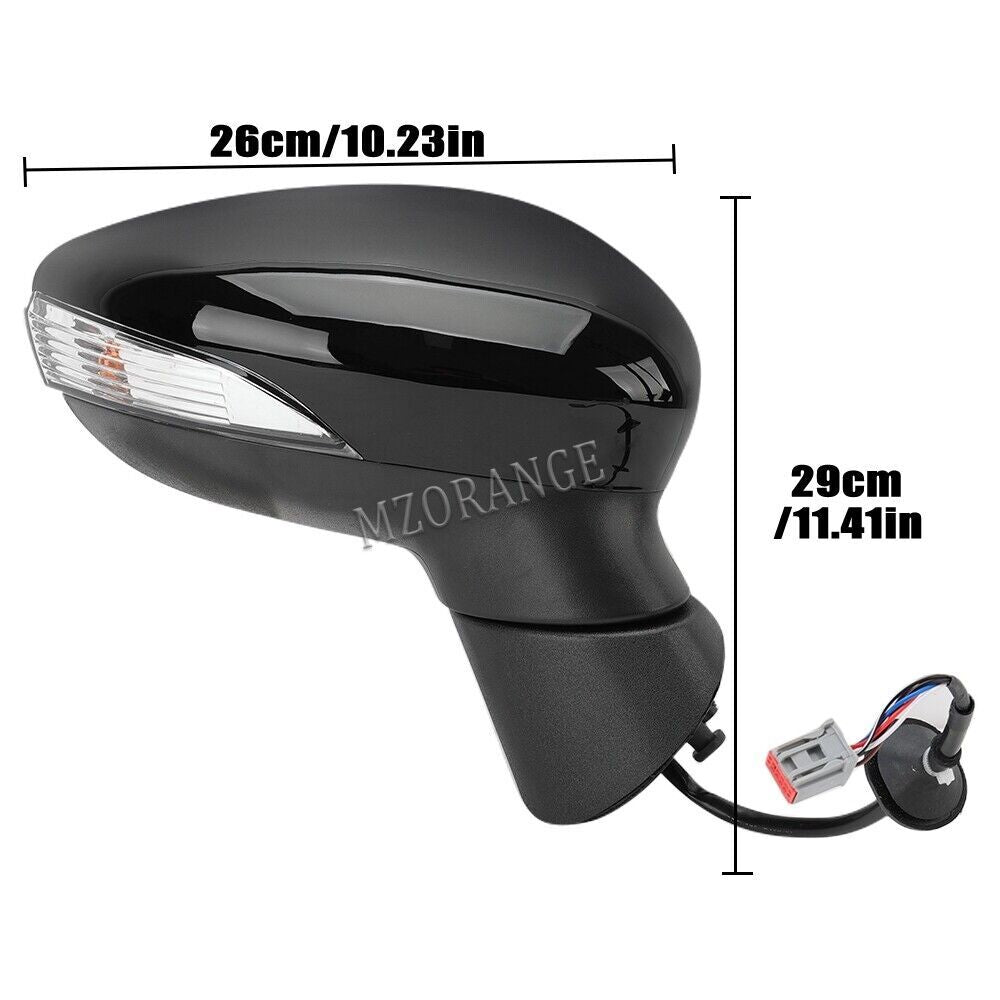 F¨¹r for Ford Fiesta MK7 08-12 Rechts Au?enspiegel Spiegel Beheizbar Spiegelglas