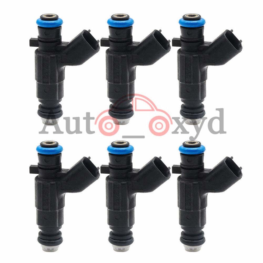 New 6X Fuel Injectors 04-08 for Cadillac for Buick 3.6L V6 0280156131 12571159